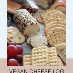 easy-spreadable-vegan-cheese-log-pinterest