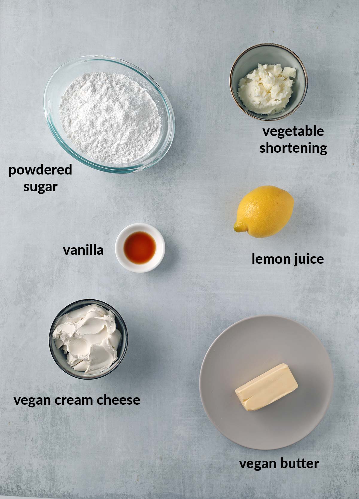 vegan cream cheese frosting ingredients