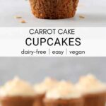 vegan carrot cake cupcakes