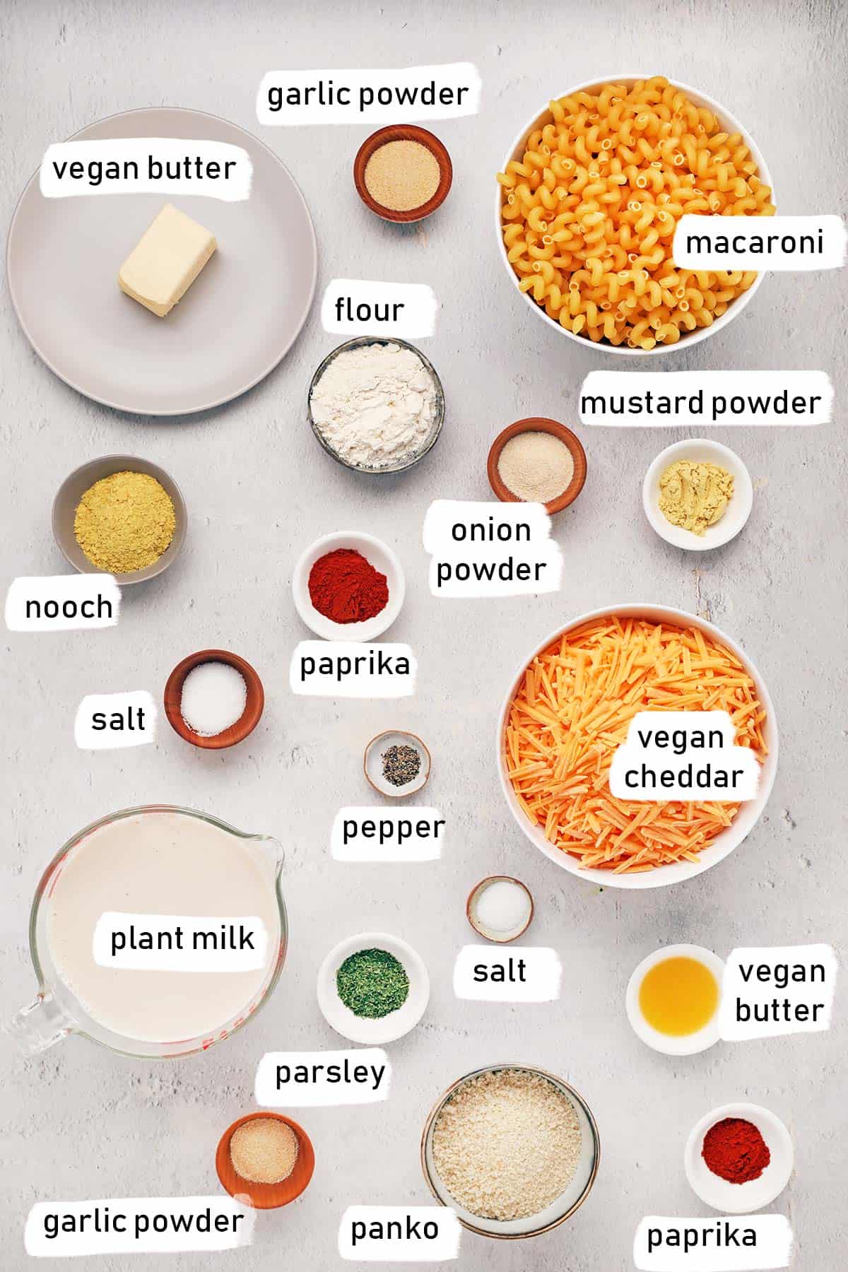 dairy free mac and cheese ingredients